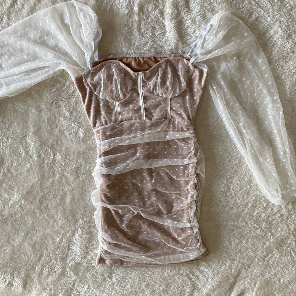 Mini ruched bodycon party dress